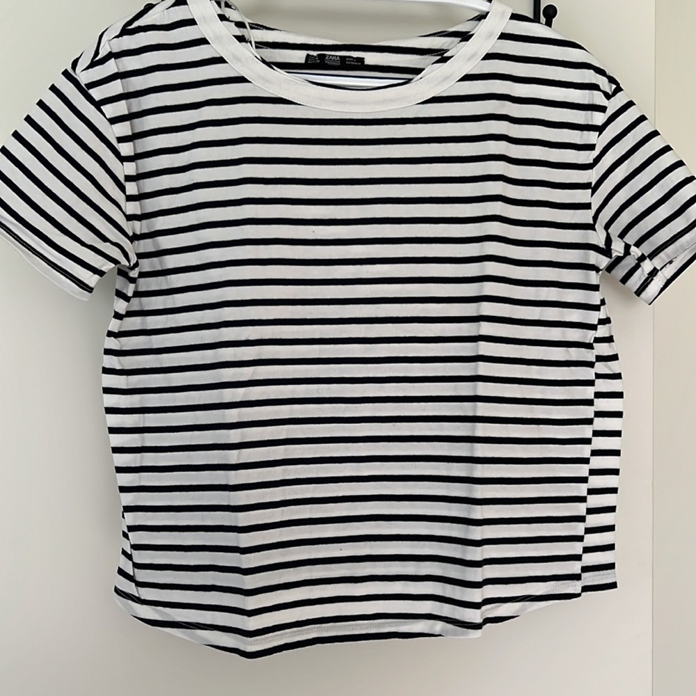 EUC Zara striped shirt size medium womens - Picture 3 of 4